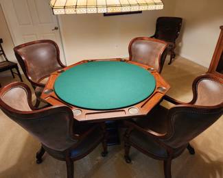 HOOKER Reversible Top Poker Table (Never Used)