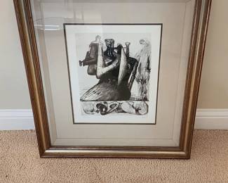 Henry Moore "Mother with child" signed 40/50