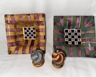 MacKenzie-Childs bowls and salt & pepper