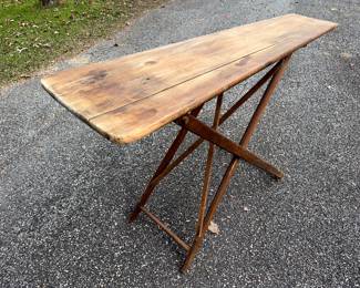 Antique wooden ironing board