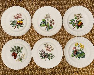 Spode Copeland Glendale fruit motif plates