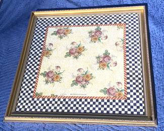 Gorgeous! MacKenzie-Childs framed silk scarf