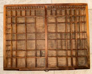 Antique printer tray