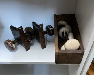 Porcelain doorknobs 