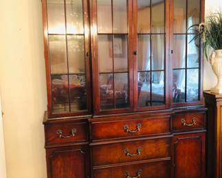 Vintage Mahogany china cabinet /secretary