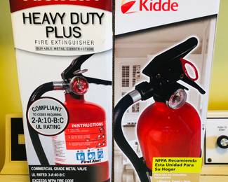 New in box fire extinguishers 