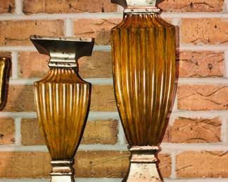 Pair of mantel candlesticks 