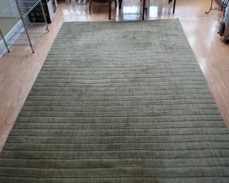 Nice Green Sphinx 100 Percent Wool Area Rug