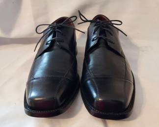 New Johnson and Murphy Black Leather Lace Up Dress Shoes Size 11M