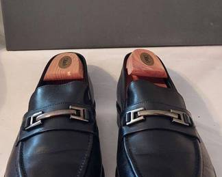 Johnston and Murphy Larsey Bit Black Leather Loafers Size 11M