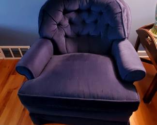 blue comfy chair   $16