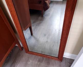 Oak frame mirror  $16