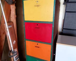 Tall x-large metal file cabinet - great for tools