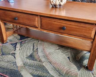 Mission Coffee Table w/Drawers. 