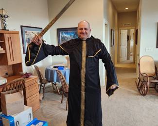 A man and his sword...! 