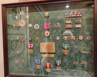 Jim's collection of  Military Metals. 