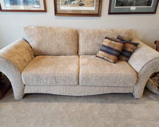 A wonderful Modern Sofa. Decorator Pillows. 