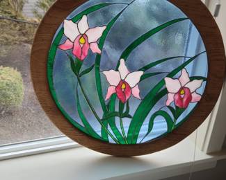 Many pieces of Stained Glass 