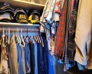 Lots of Hawaiian Shirts