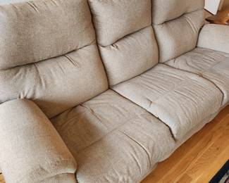 Nice neutral sofa that also reclines.