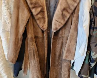 Vintage Fur and Leather Duster 