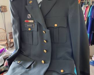 Jim Synder's Military Uniform - Jim has passed on in 2023.  A long career in the Military . 