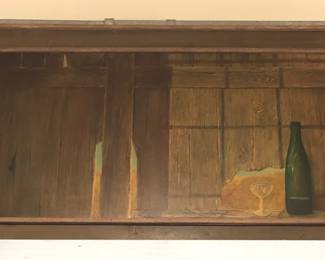 Large still life acrylic painting by Jim Hubbard (Cleveland) The Bread & the Wine 