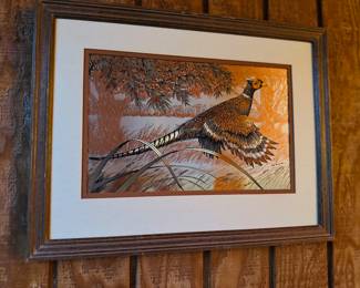 Vintage Foil Wildlife Art 