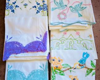 Embroidered Pillow Cases 