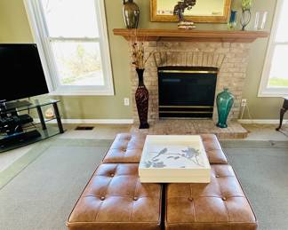 Home Decor , Ethan Allen Ottomans 