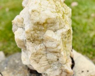 13" T x 9" W  , 40lbs, White Quartz