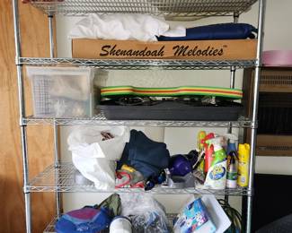 Metal shelving (qty 2)