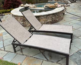 Poolside lounge chairs 