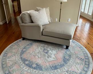 Rug and lounge chair