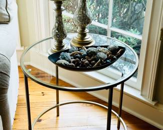Glass top table