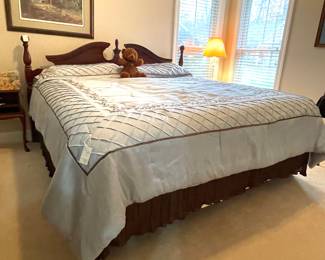 Bedroom set with King size bed dresser night stand