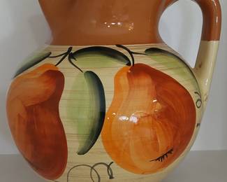 Hand painted Pizzato Pitcher made in Italy 