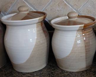Teague's Pottery Canister set 