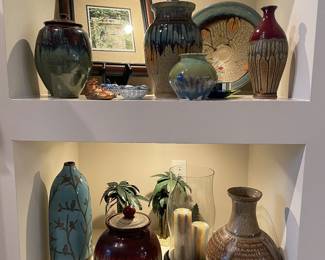 Beautiful collection of pottery some signed Seagrove