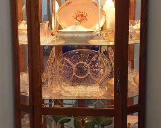 Tall Lighted Display Cabinet