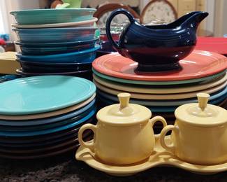 Huge selection of Fiesta ware - some vintage pieces - some newer.