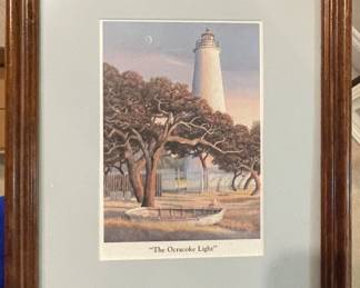The Ocracoke light lighthouse print