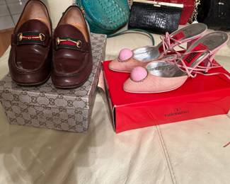 Gucci loafers and Valentino shoes 