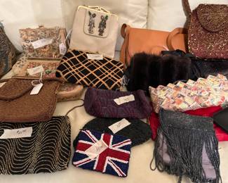 Assortment of beaded clutches and formal purses