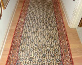 Long Oriental runner. 