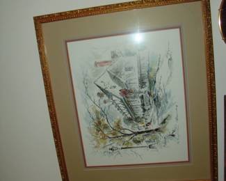 Framed house painting 