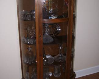 Bow Front Display Cabinet
