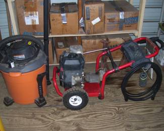 Shop-Vac & Gas Pressure Washer