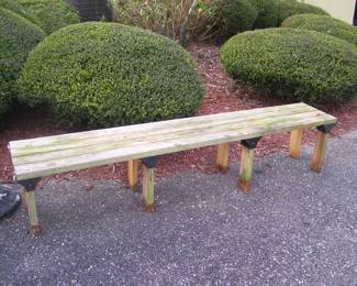 Outdoor Wood Bench - we have 2 of them