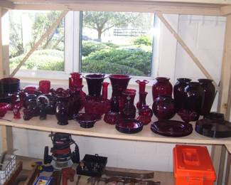 More Ruby Red Glass...